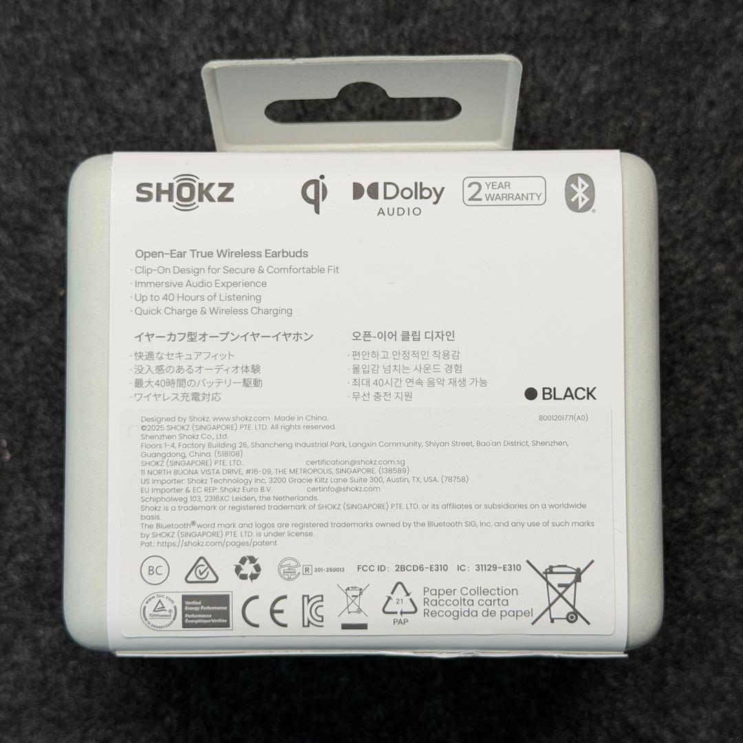 新品未開封 即納 SHOKZ OPENDOTS ONE イヤホン 納品書付