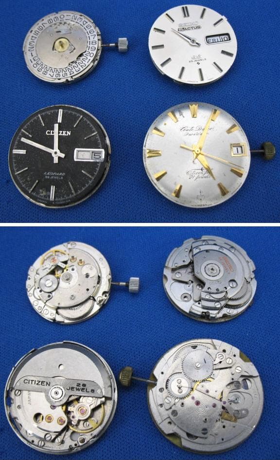 ジャンクMovement 部品取り用 オール機械式ウォッチ 14セット