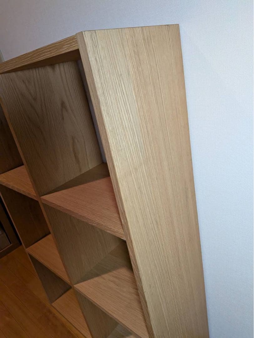 ■送料込■無印スタッキングシェルフ 3×2 木製家具棚 MUJI 収納オーク材