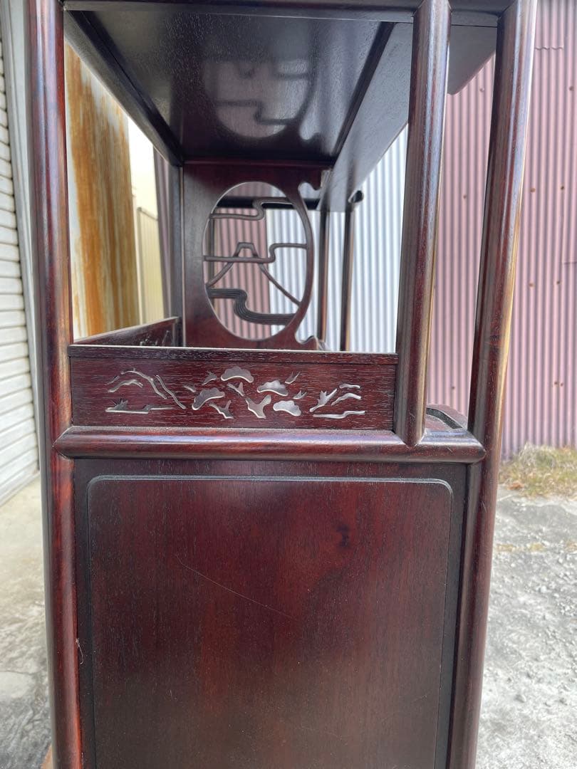 唐木家具 茶箪笥 ヴィンテージ　飾り棚 アンティーク家具　和家具