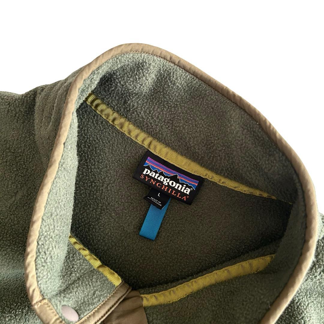 【希少フカフカ】2017年製 パタゴニア スナップT 切り替えデザイン Lサイズ