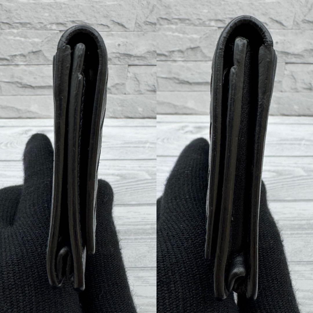 【美品】BOTTEGA VENETA　名刺入れ　イントレチャート ブラック