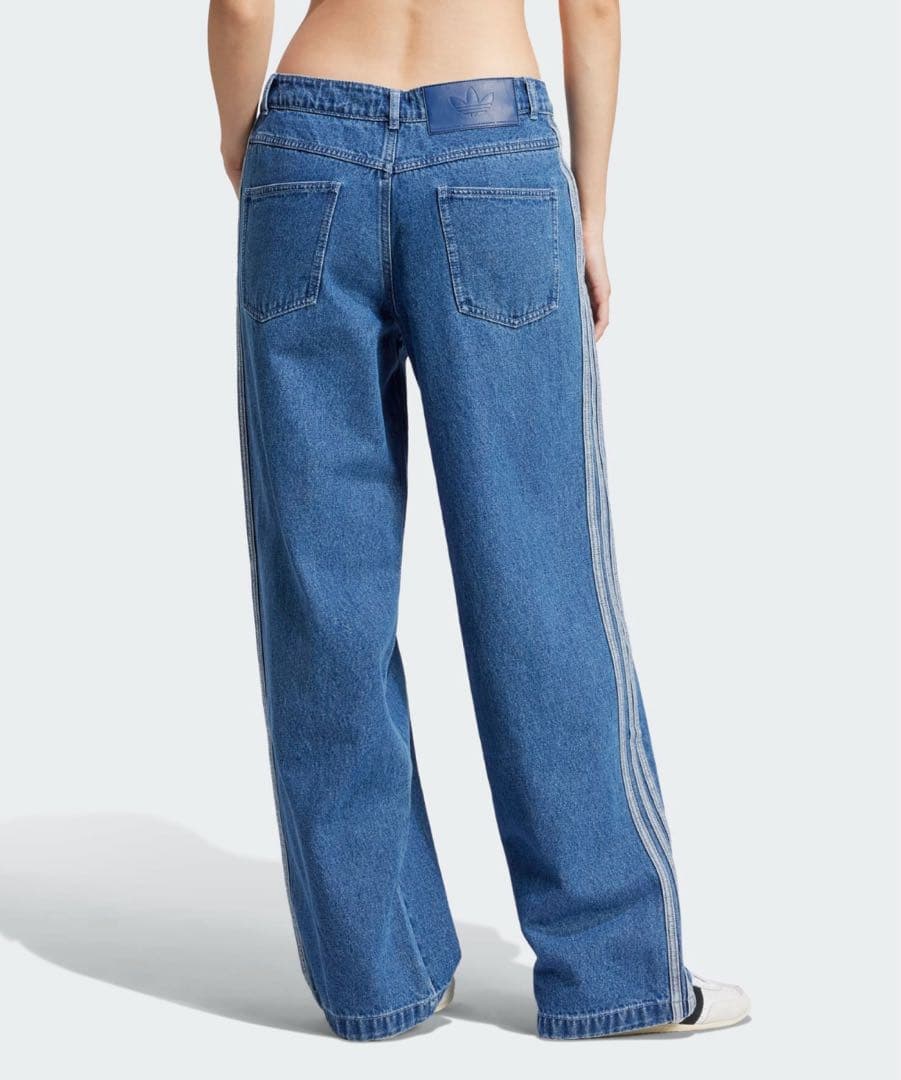 adidas スリーストライプス デニムパンツ