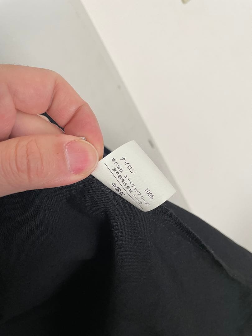 en Routeブラック ノーカラーモッズコート ロング丈