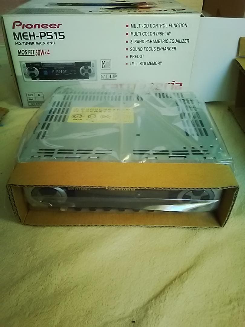 未使用Pioneer MD・チューナ　MEH-P515　 50W×4ch　日本