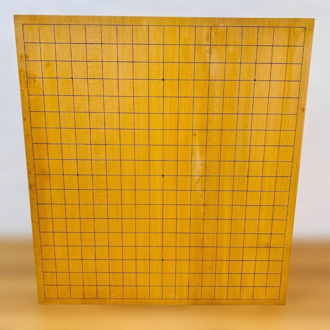 【高級】本榧 脚付碁盤 4.8寸 天地柾 柾目 ヘソ有り 19路盤 15kg