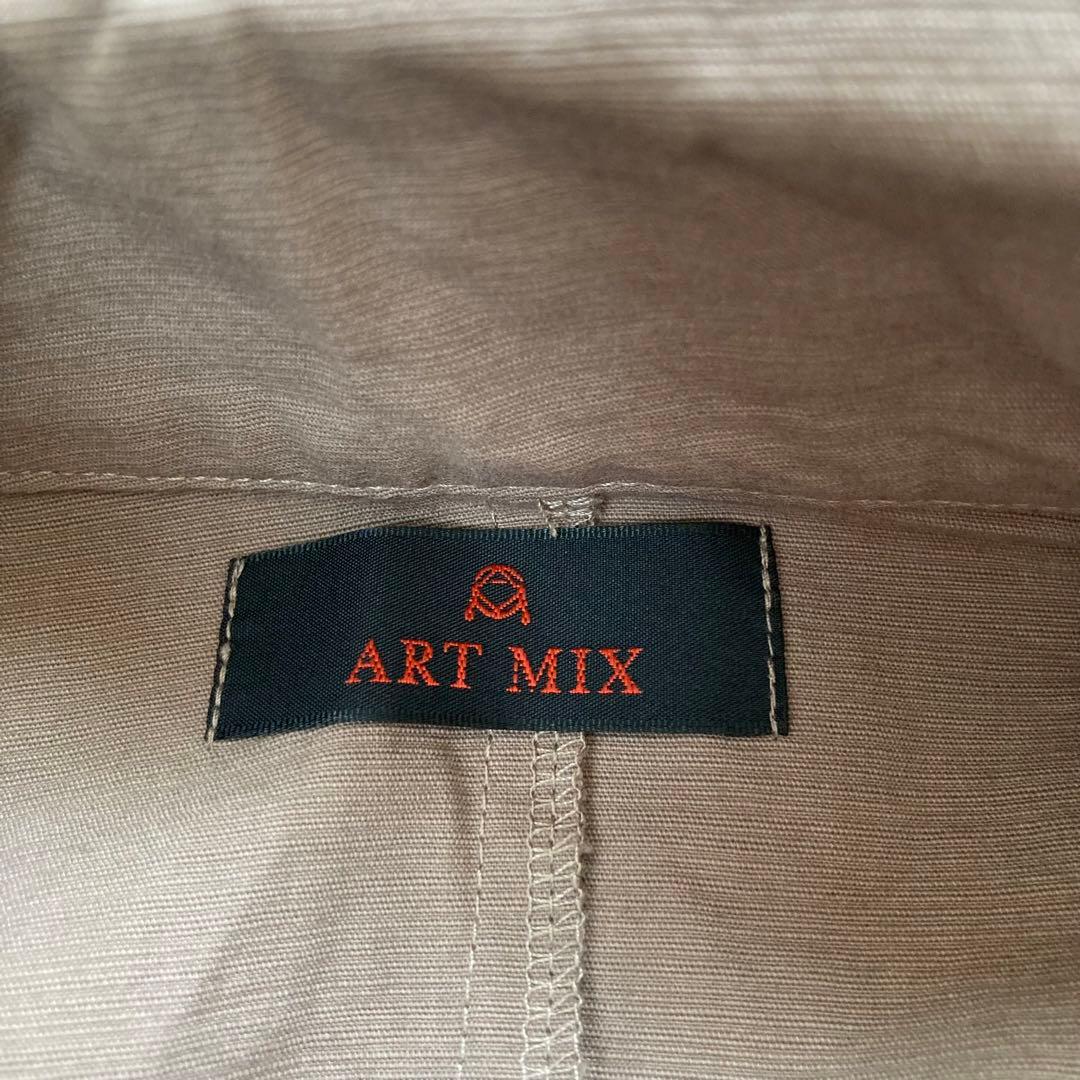 ART MIX アートミックス　萌ゆるモユル　コットン変形ジャケット　茶色