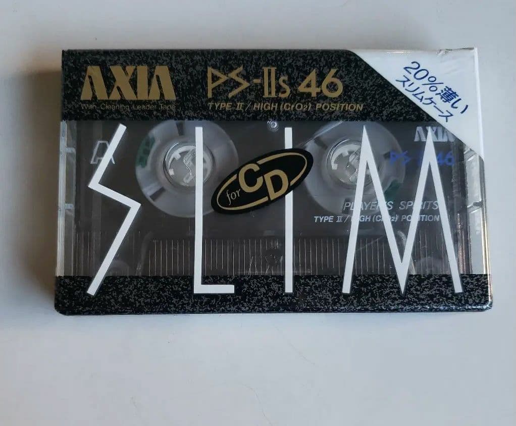 ■未開封■カセットテープ■AXIA■PS-Ⅱs46分■slim■ハイポジション■
