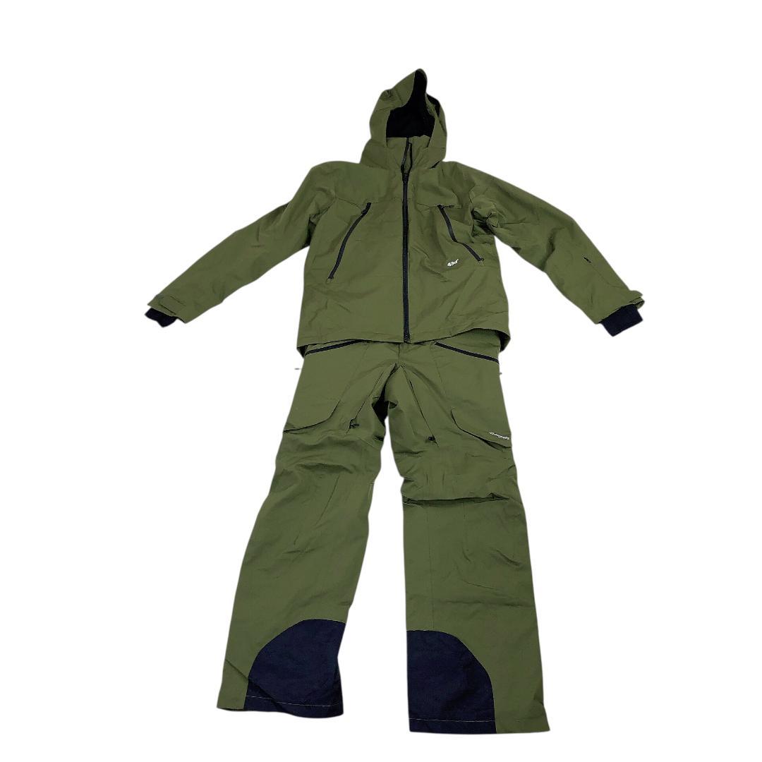 43degrees ウェア上下セット M・L オリーブグリーン　カーキ