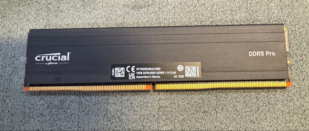 crucial DDR5 Pro メモリー 16GB x 1枚