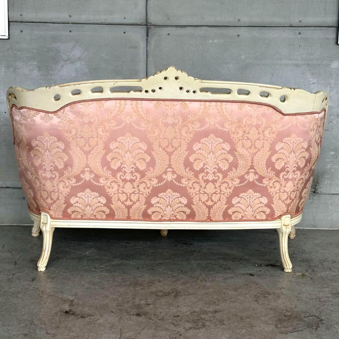 ★90s★イタリア製　アンティーク　ヴェルサイユ ロココ調 2Pソファ 姫家具