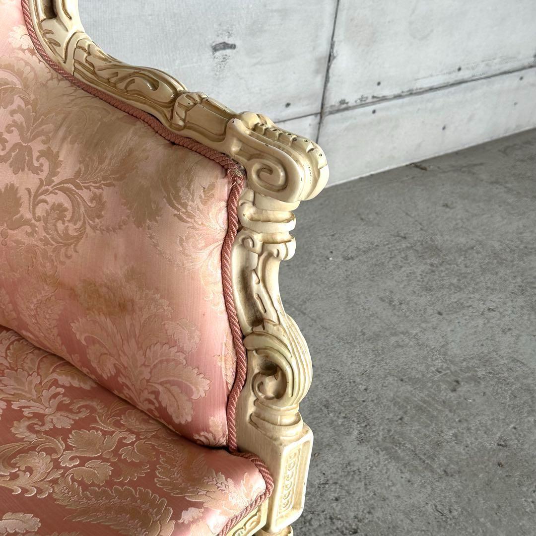 ★90s★イタリア製　アンティーク　ヴェルサイユ ロココ調 2Pソファ 姫家具