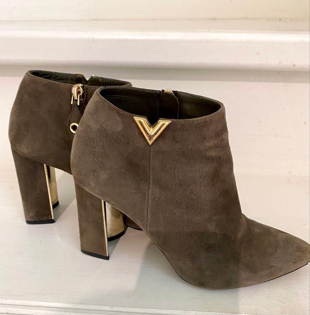 ヴィトンショートブーツ　ハートブレーカーライン　スエード