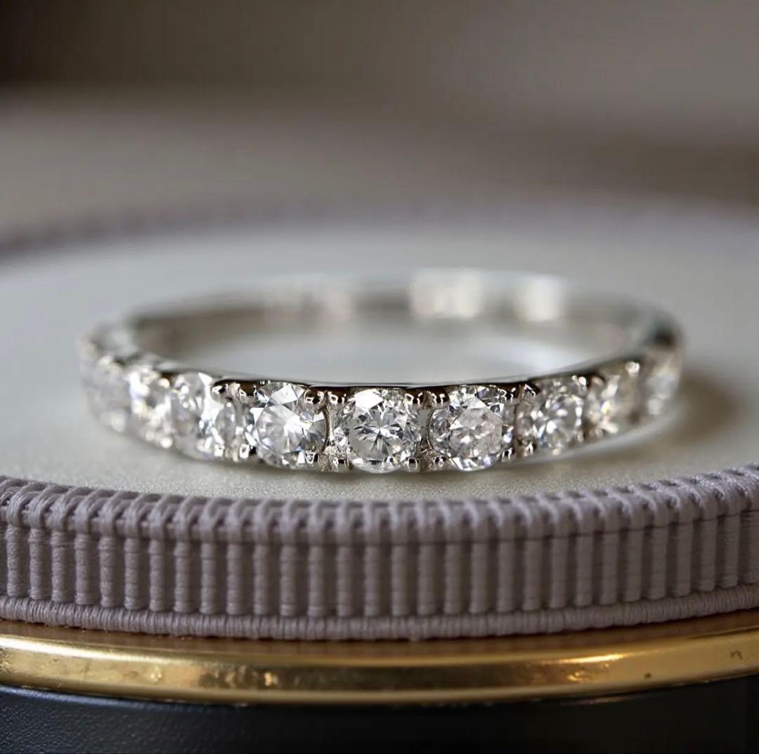 0.5ct ハーフエタニティ　pt950 14号