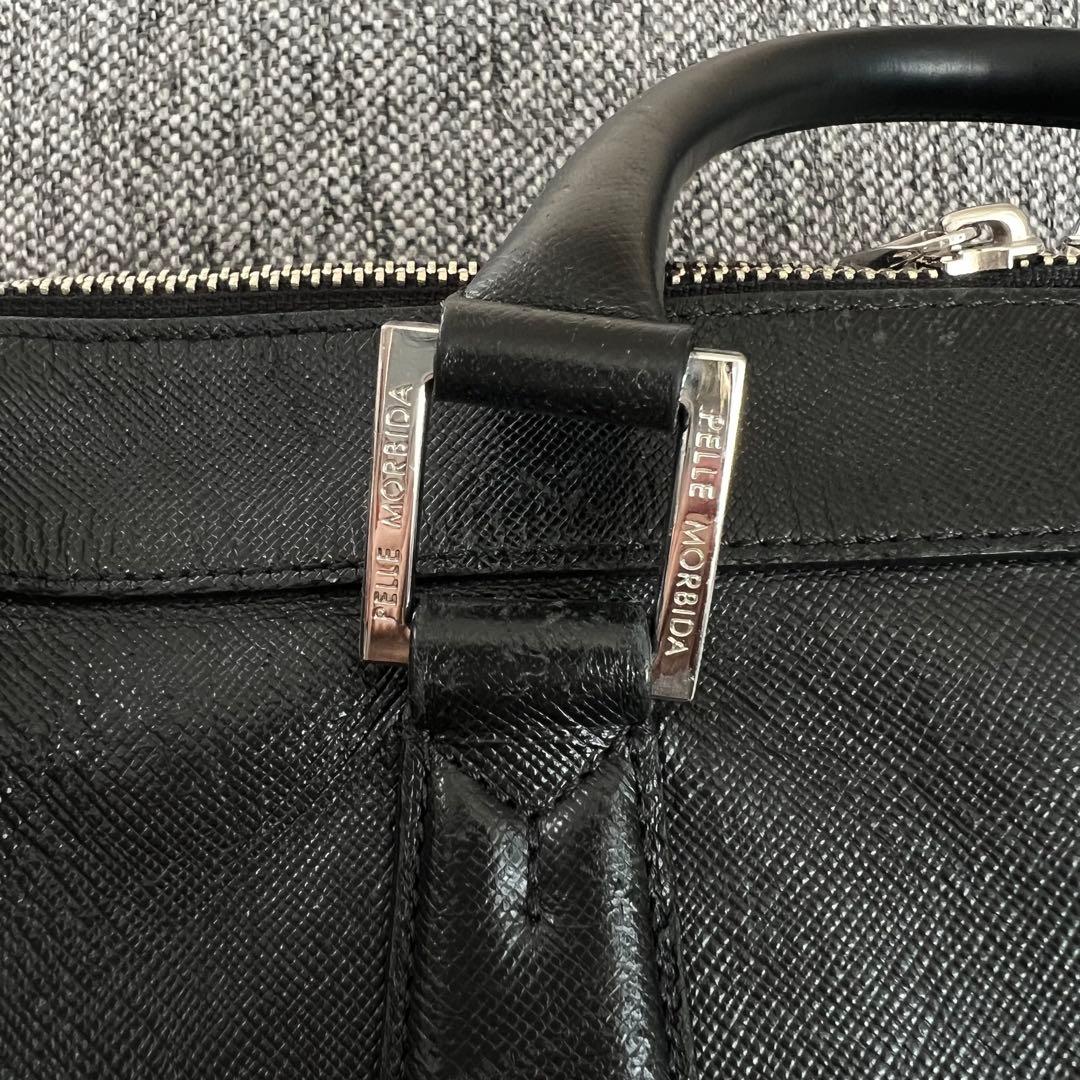 PELLE MORBIDA Capitano ブリーフバッグ ブラック