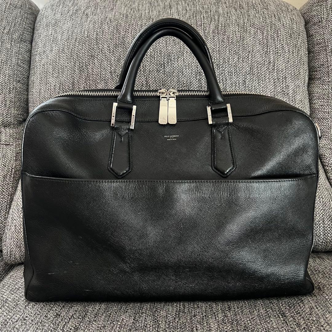 PELLE MORBIDA Capitano ブリーフバッグ ブラック