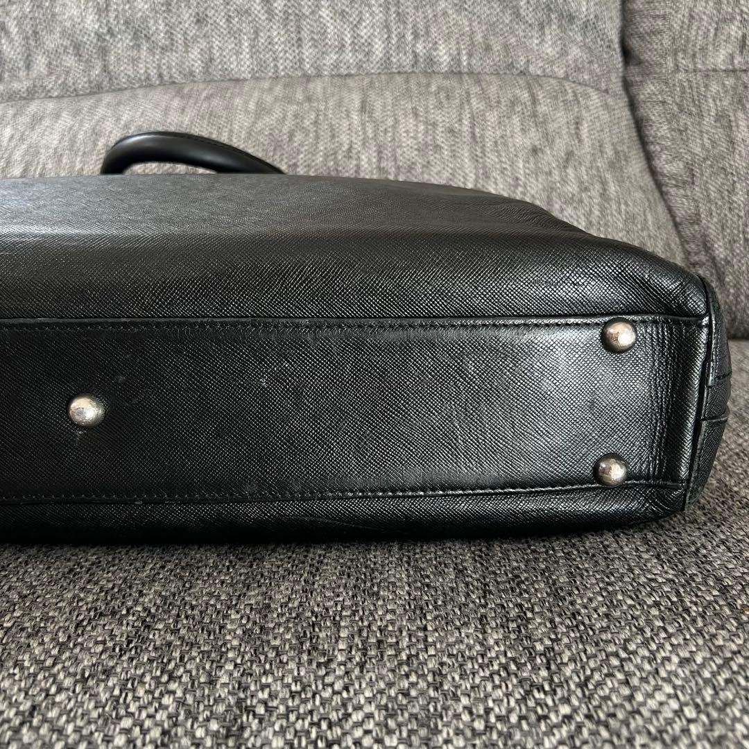 PELLE MORBIDA Capitano ブリーフバッグ ブラック