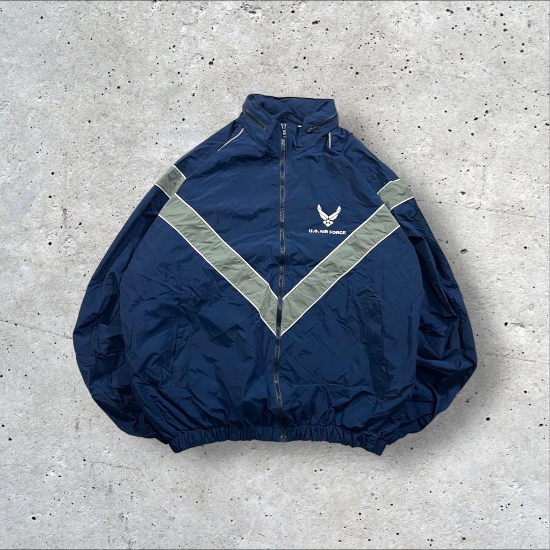 希少US AIR FORCE トレーニングジャケット セットアップ米軍実物 空軍