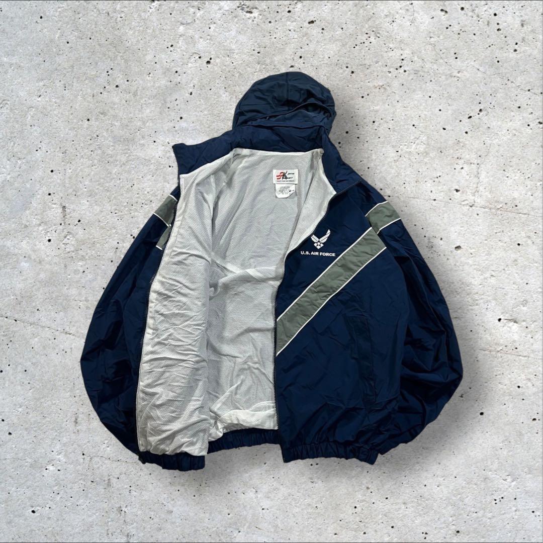 希少US AIR FORCE トレーニングジャケット セットアップ米軍実物 空軍