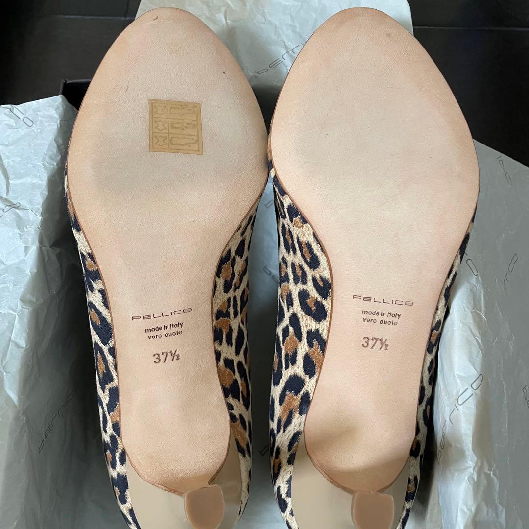 A*u様 新品 PELLICO ペリーコ レオパード パンプス 37.5