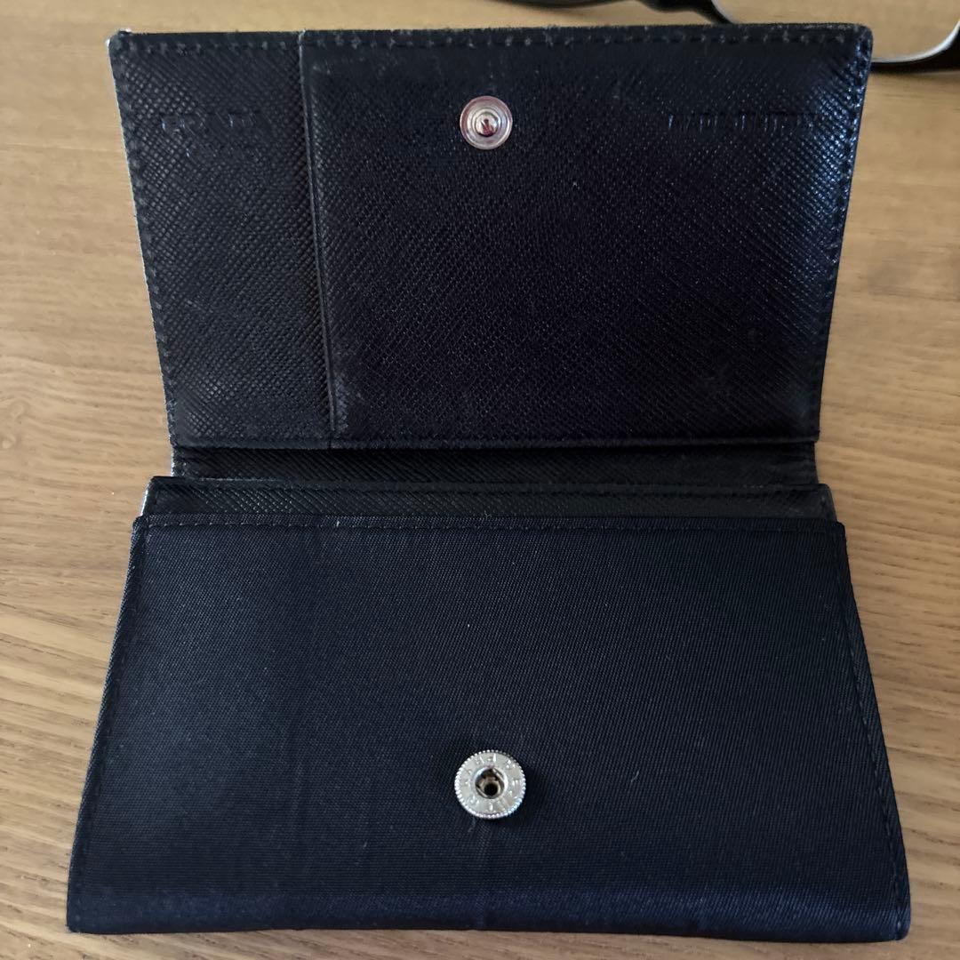 PRADA ブラック ナイロン 名刺入れ