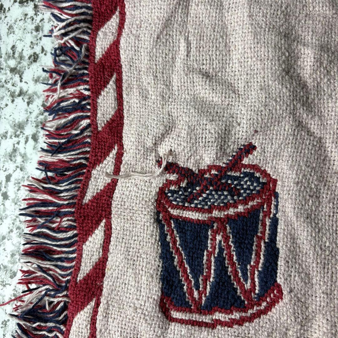 【90sオールド】くるみ割り人形　リバーシブル　ヴィンテージラグ　カーペット