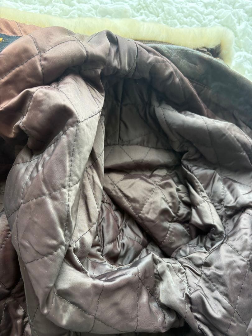 USARMY G1 羊革 フライト レザージャケット ファー取外し可　L