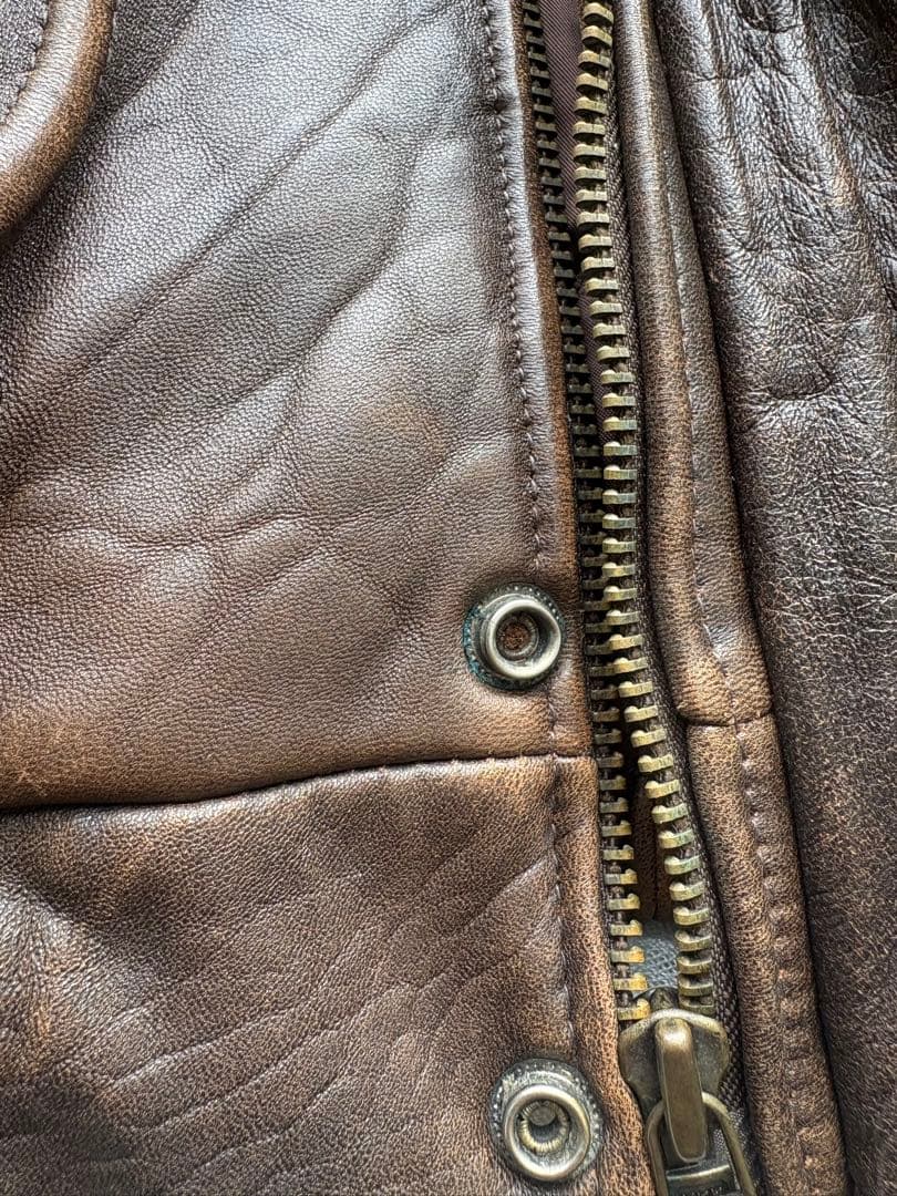 USARMY G1 羊革 フライト レザージャケット ファー取外し可　L