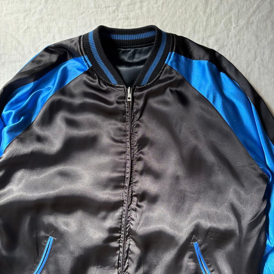 花旅楽団 レーヨン スカジャン 抱きつき髑髏 スカル ドクロ XXL