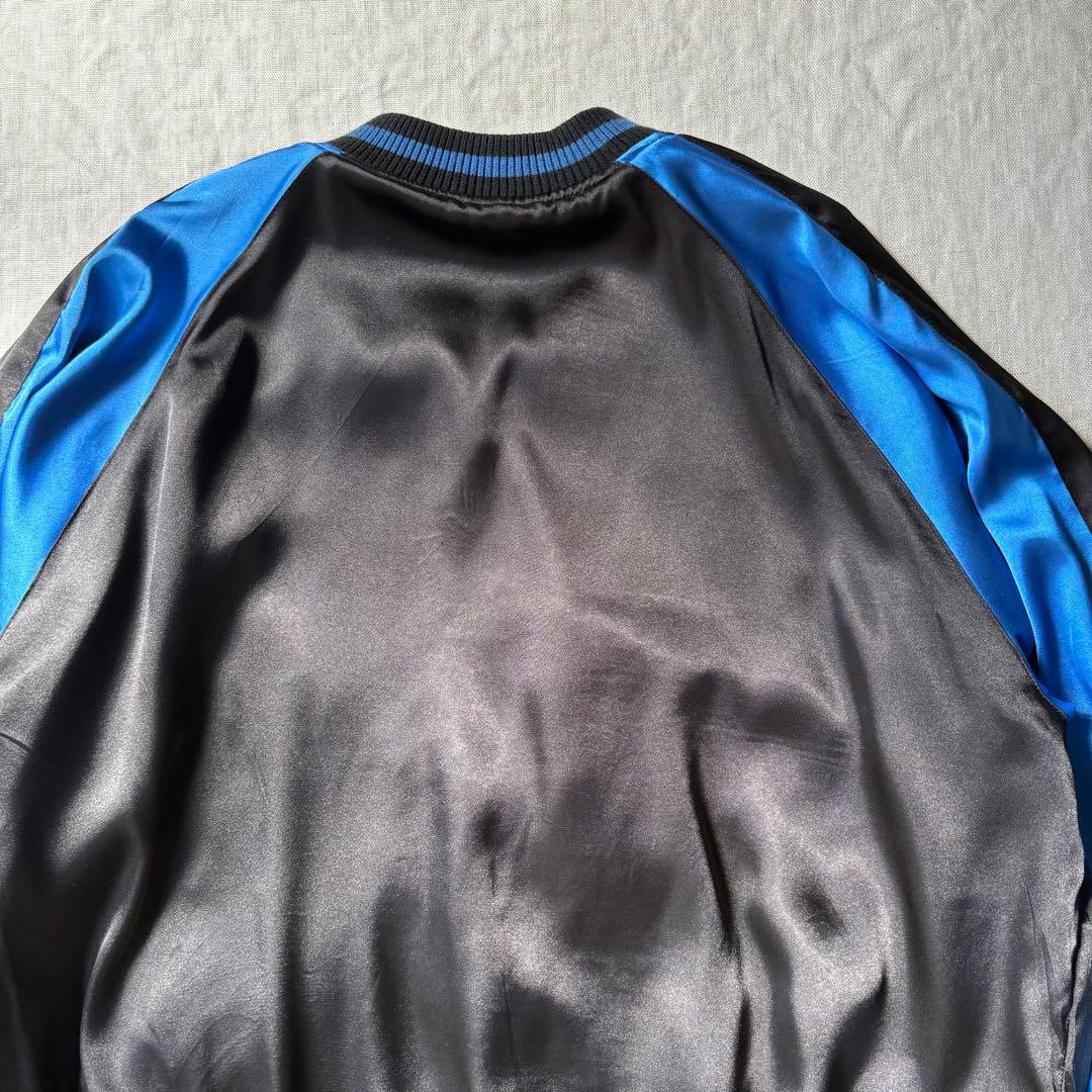 花旅楽団 レーヨン スカジャン 抱きつき髑髏 スカル ドクロ XXL