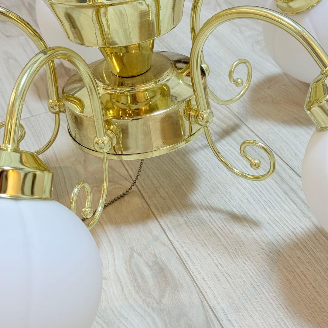 お花　ライト　シーリングライト ゴールド　【Ampoule】　アンティーク