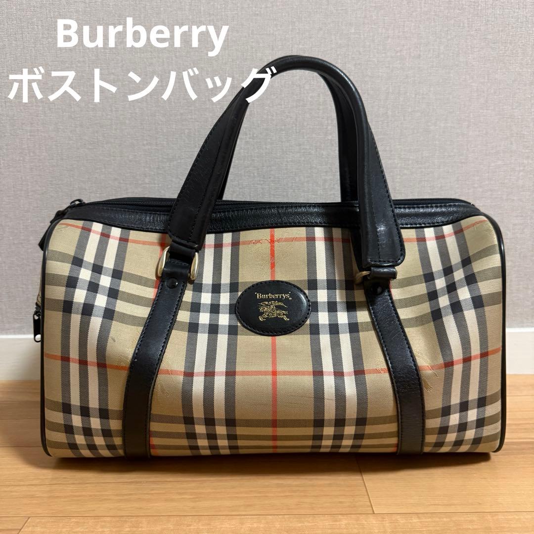 Burberrysチェック柄 ボストンバッグ