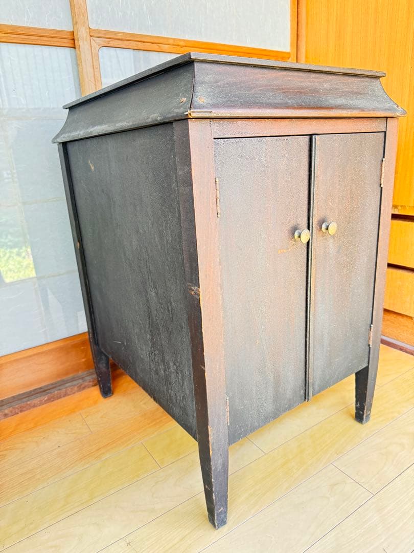 ポ*ポ様 木製 レコード キャビネット 収納付き