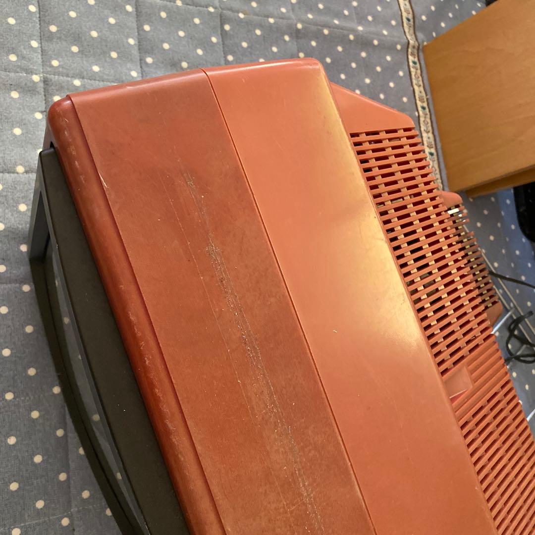 昭和レトロ　小型ブラウン管テレビ 約40cm 赤　レッドSONY KV-1300