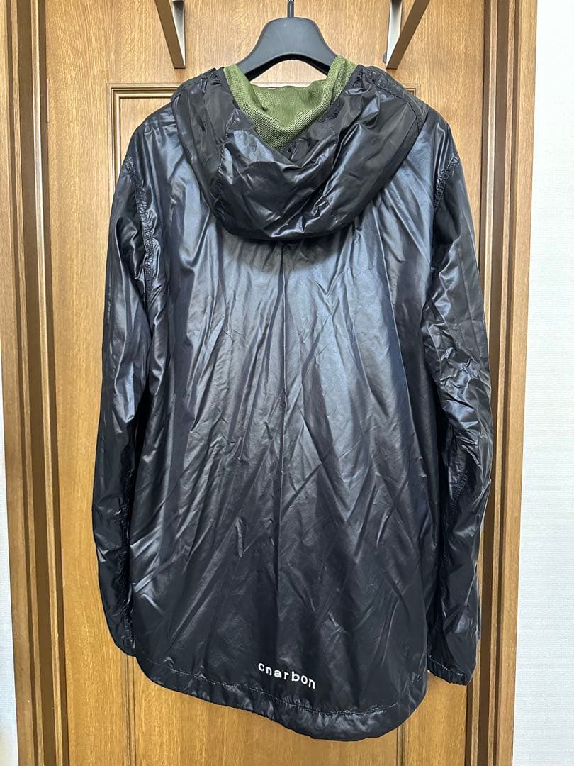charbon シャルボン　フード付きナイロンジャケット M ブラック