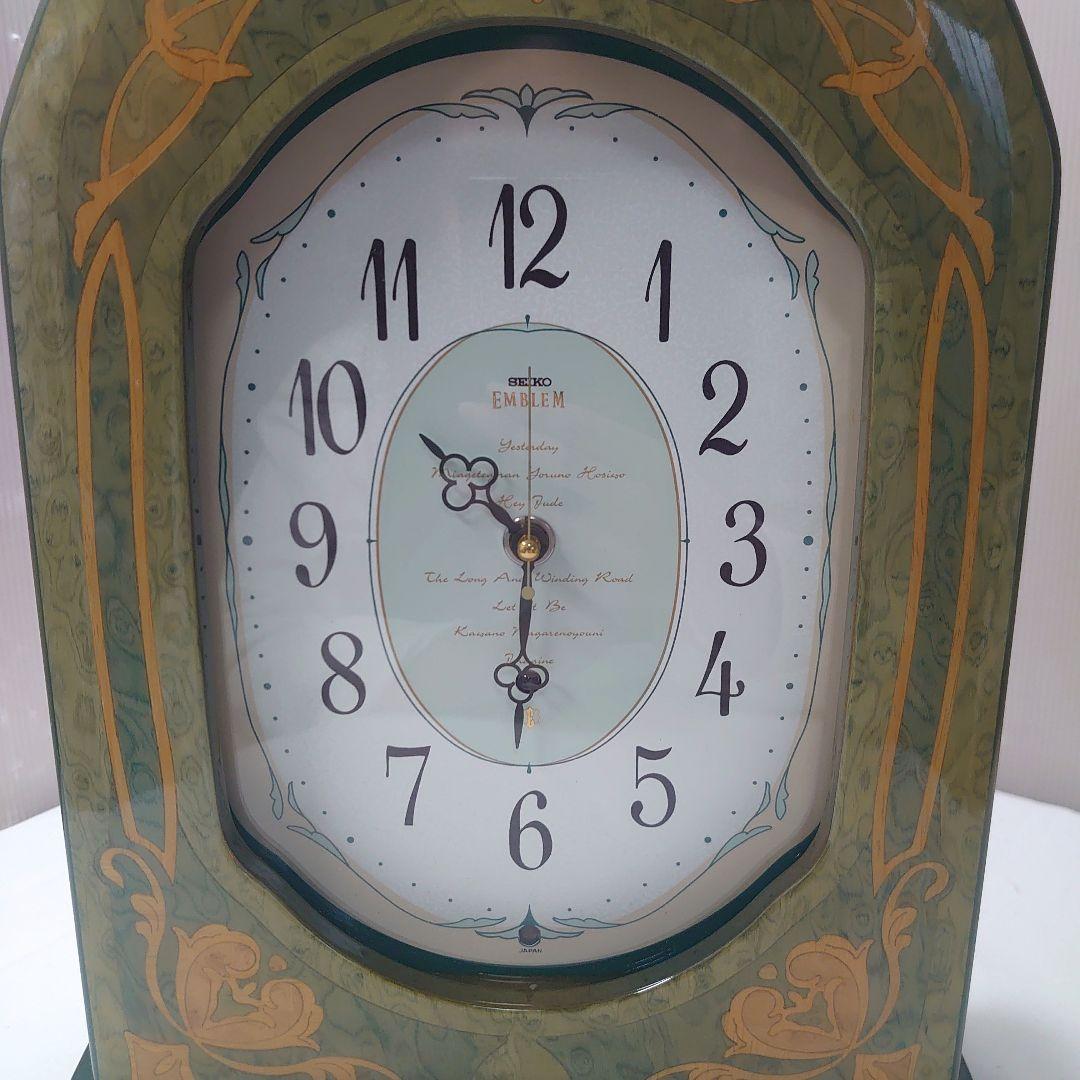 SEIKO　メロディ　置時計　セイコー　エムブレム　EMBLEM　HW511M