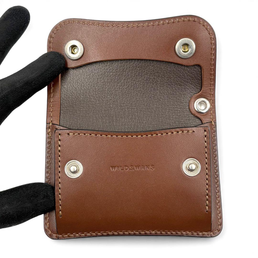 【新品同様】 ワイルドスワンズ ケース タング ブラウン ブライドルレザー