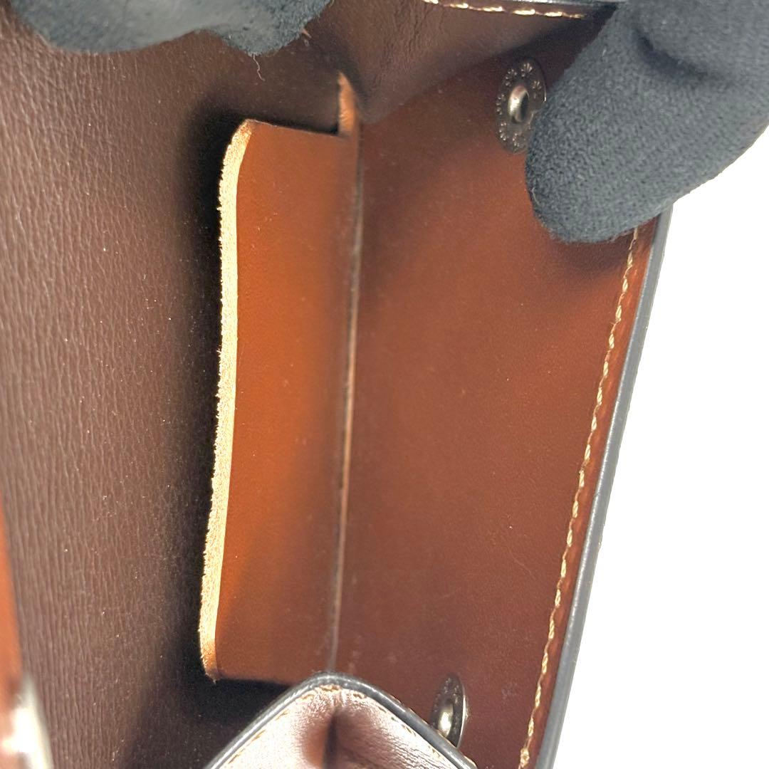 【新品同様】 ワイルドスワンズ ケース タング ブラウン ブライドルレザー