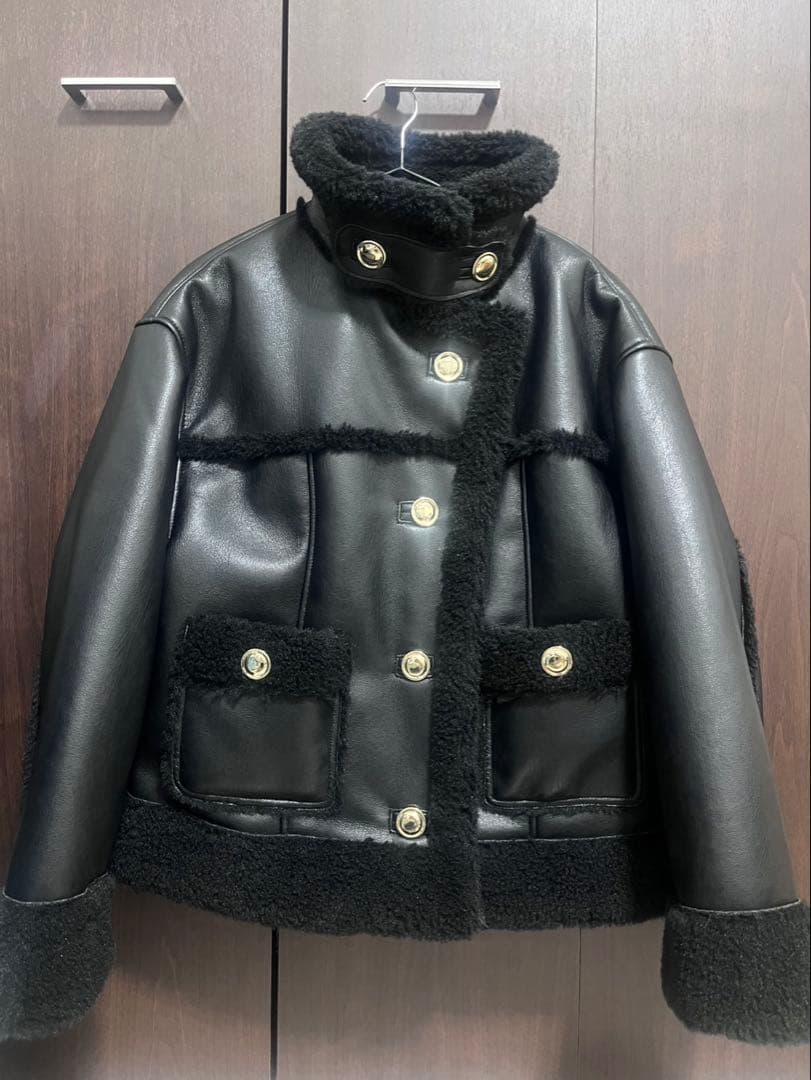 SNIDEL 完売品 【WEB限定/ボアコレクション】金ボタンバリエジャケット