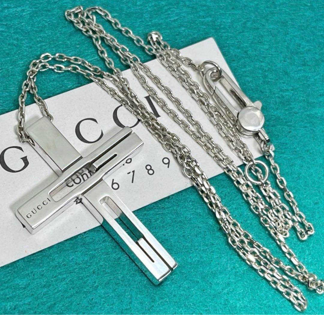 極美品‼️GUCCI クロスネックレス