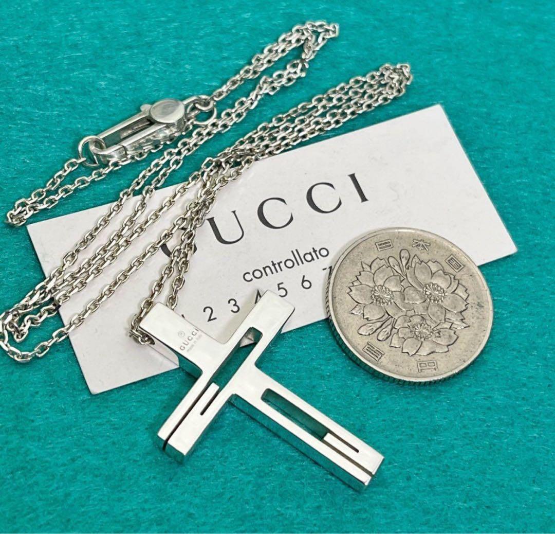 極美品‼️GUCCI クロスネックレス