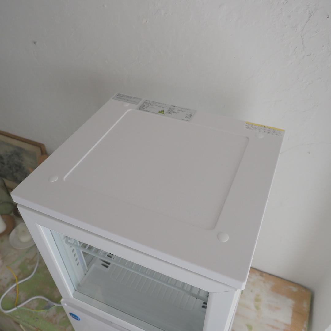 【美品、保証残有】JCMS-41　4面ガラス 卓上冷蔵ショーケース （片面扉）