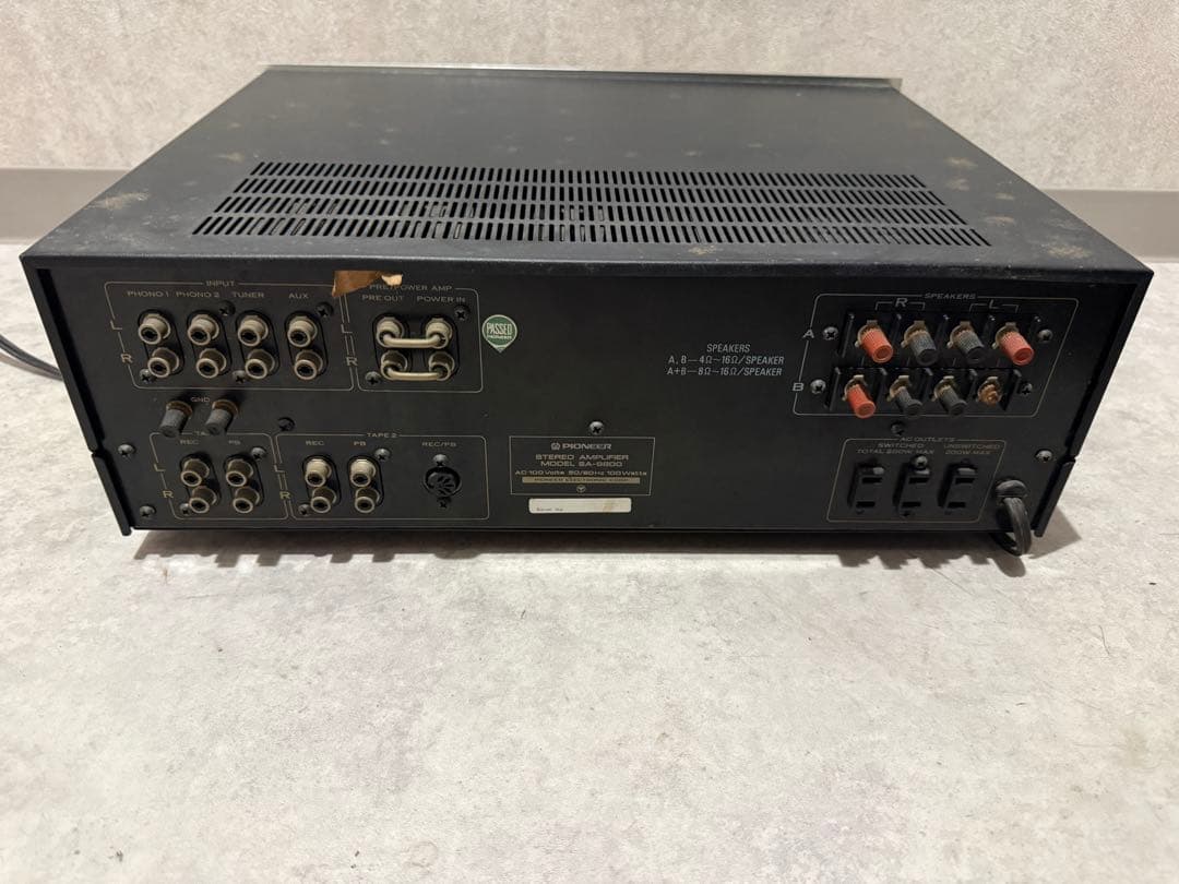 Pioneer（パイオニア）ステレオアンプ「SA-8800」　中古