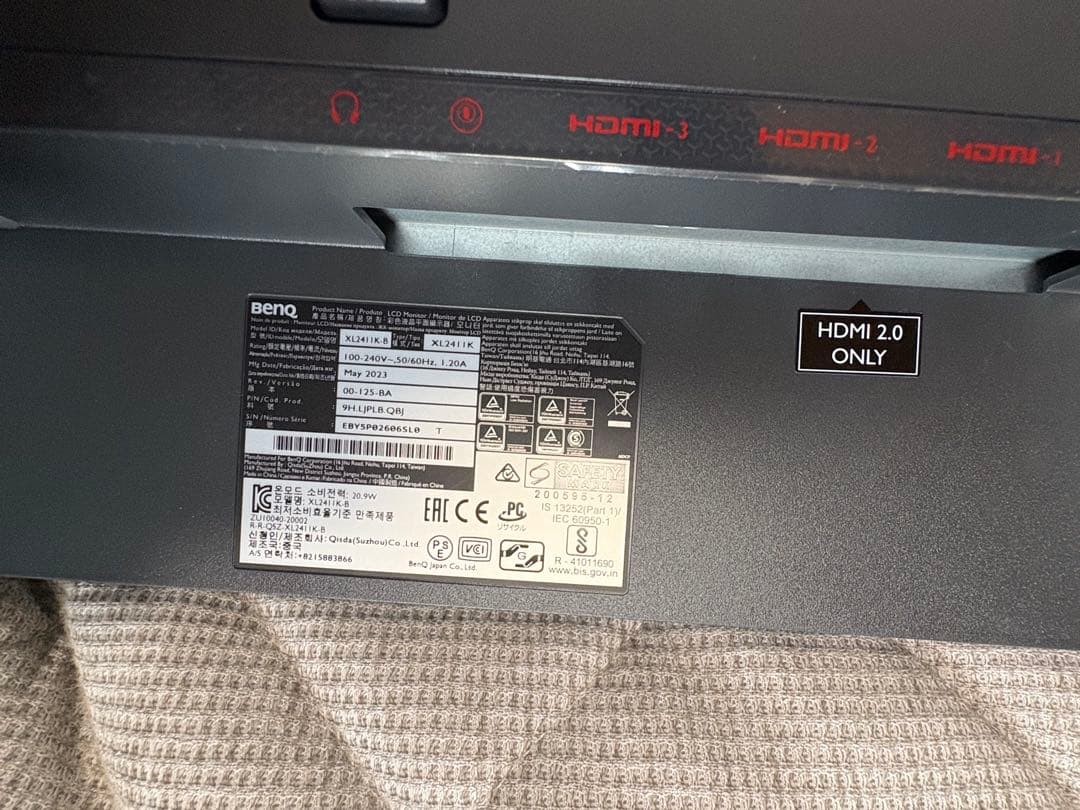 XL2411K モニター 24インチ