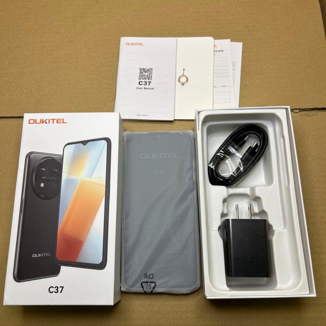 OUKITEL C37 4G スマホ SIMフリー　パープル