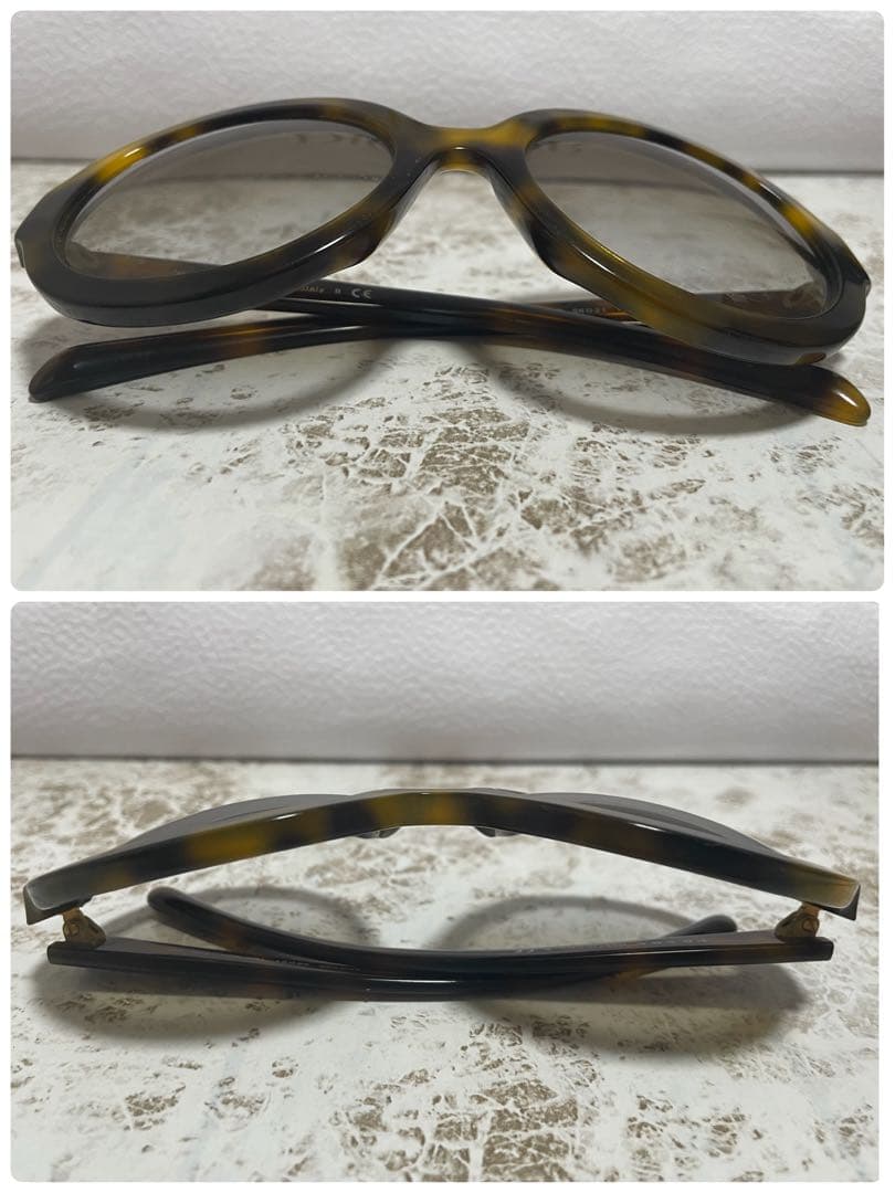 正規品　美品　プラダ　べっこう調　デカサングラス　SPR06R-F ブラウン