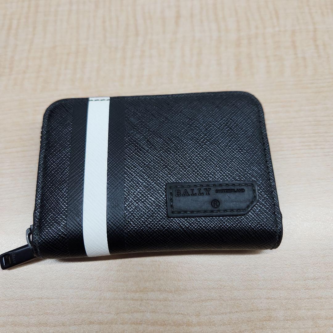BALLY ケース 　小銭入れブラック/ホワイト