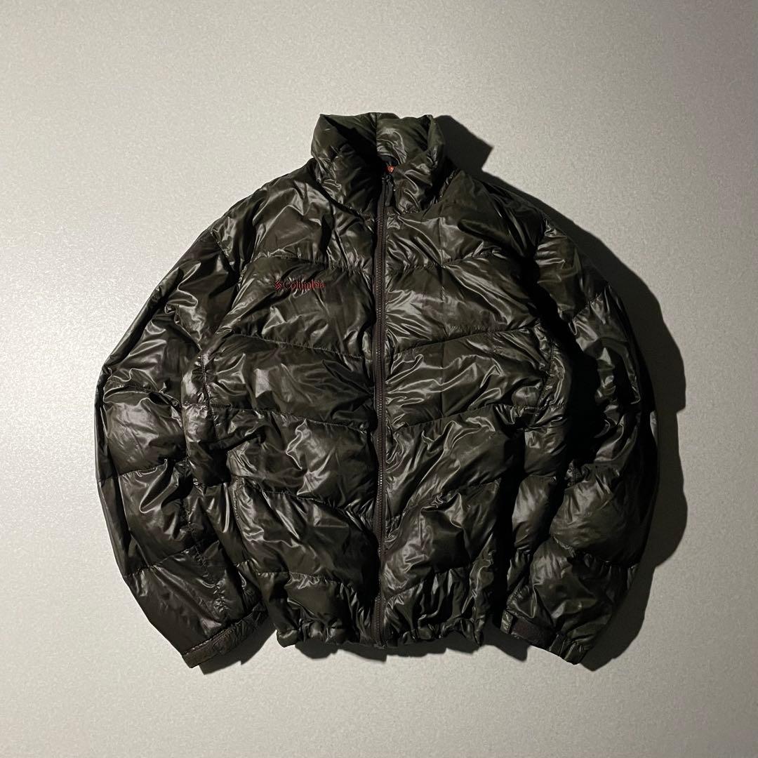 コロンビア　パフダウン　ダウンジャケット　クレイターレイク　ブラウン　tech