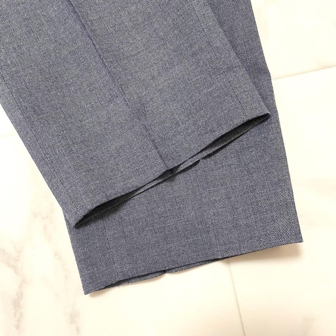 極美品 ナチュラルビューティーベーシック リネン混 パンツスーツ ストレッチ