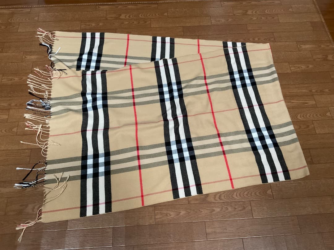 BURBERRY　バーバリー　チェック柄ウールマフラー